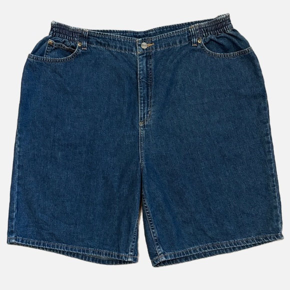 L.L. Bean Double L Dark Denim Walking Shorts Size 20 Regular - Picture 7 of 7